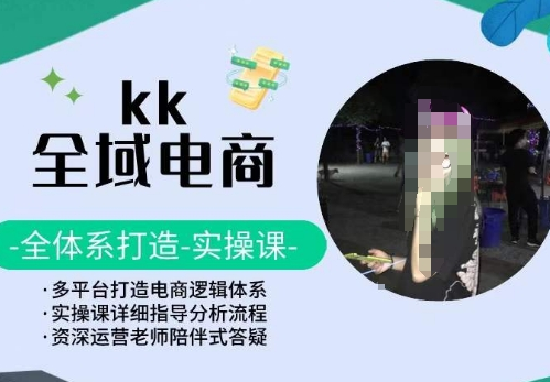 KK全域电商 全体系打造实操课 多平台打造电商逻辑体系