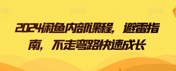 2024闲鱼内部避雷指南不走弯路快速成长