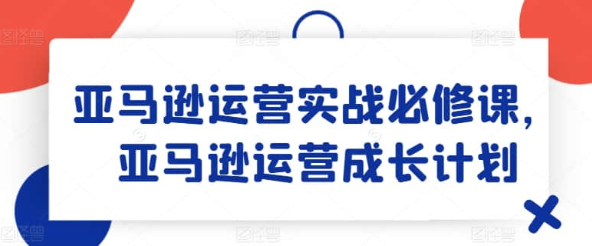 【亚马逊运营】亚马逊运营实战必修课，亚马逊运营成长计划