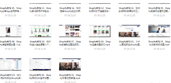 跨境电商 Shopify教学视频 手把手教你Shopify建站