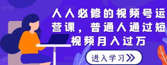 人人必修的视频号运营课 普通人通过短视频月入过万